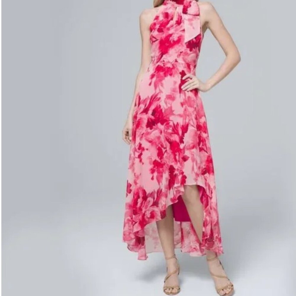 WHBM sleevless chiffon dress